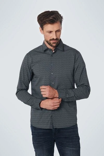 No-Excess No Excess Overhemd Patroon Zwart 6 No-Excess No Excess Overhemd Patroon Zwart - Afbeelding 4