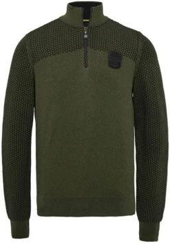 PME Legend Half Zip Trui Knitted Structuur Olijfgroen 12 PME Legend Half Zip Trui Knitted Structuur Olijfgroen -Kleding Kortingswinkel 76274 1 1