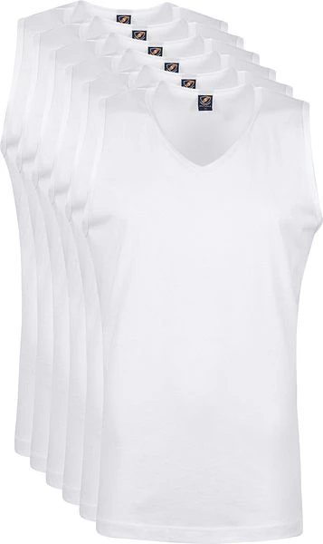 Suitable T-shirt Wit Mouwloos Viless 6 Pack 3 Suitable T-shirt Wit Mouwloos Viless 6 Pack
