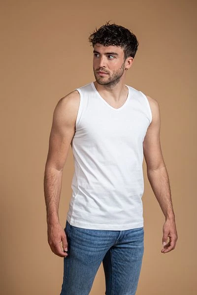 Suitable T-shirt Wit Mouwloos Viless 6 Pack 4 Suitable T-shirt Wit Mouwloos Viless 6 Pack - Afbeelding 2