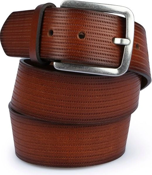 Suitable Riem Structuur Leer Bruin 6 Suitable Riem Structuur Leer Bruin - Afbeelding 4