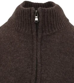 Suitable Half Zip Trui Wol Blend Bruin -Kleding Kortingswinkel 76321 2