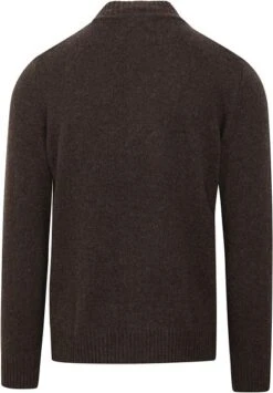 Suitable Half Zip Trui Wol Blend Bruin -Kleding Kortingswinkel 76321 3