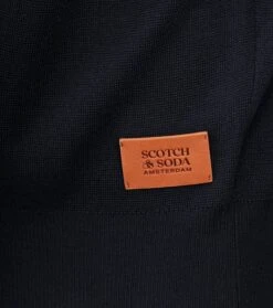 Scotch And Soda Trui Wol Schouderpatch Navy 10 Scotch And Soda Trui Wol Schouderpatch Navy -Kleding Kortingswinkel 76365 3