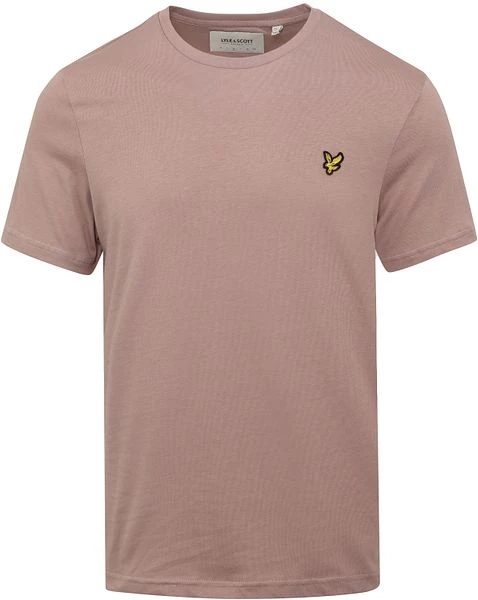 Lyle And Scott T-shirt Plain Oud Roze 3 Lyle And Scott T-shirt Plain Oud Roze