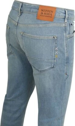 Scotch And Soda Skim Jeans Ocean Blauw -Kleding Kortingswinkel 76376 3