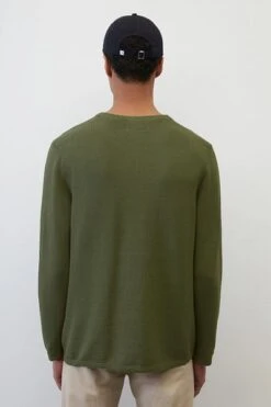 Marc O'Polo Trui O-Hals Donkergroen 11 Marc O'Polo Trui O-Hals Donkergroen -Kleding Kortingswinkel 76382 5