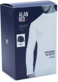 Alan Red T-Shirt Virginia Navy Longsleeve 2-pack -Kleding Kortingswinkel 76400 5