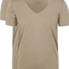 Slater 2-pack T-shirt V-hals Khaki -Kleding Kortingswinkel 76404 1
