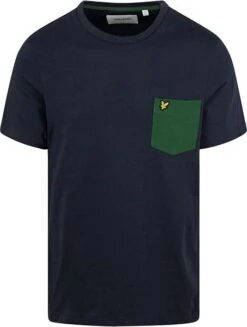 Lyle And Scott T-shirt Pocket Donkerblauw -Kleding Kortingswinkel 76425 1 1