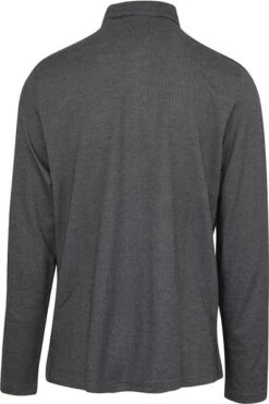 Brax Longsleeve Polo Melange Zwart -Kleding Kortingswinkel 76444 4