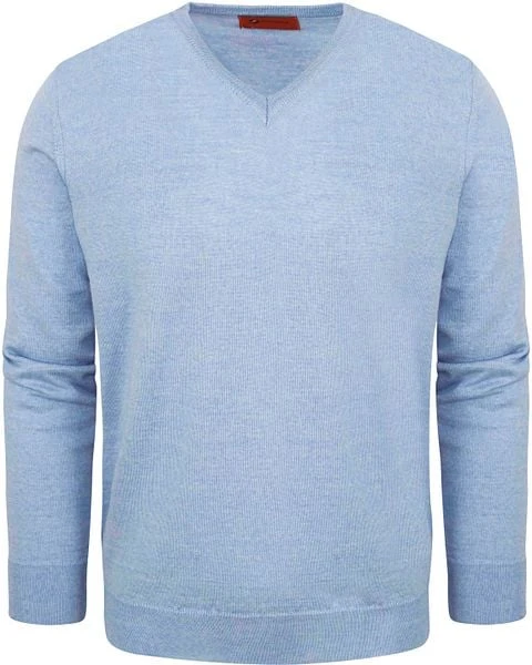 Suitable Pullover V-Hals Wol Lichtblauw 8 Suitable Pullover V-Hals Wol Lichtblauw - Afbeelding 6