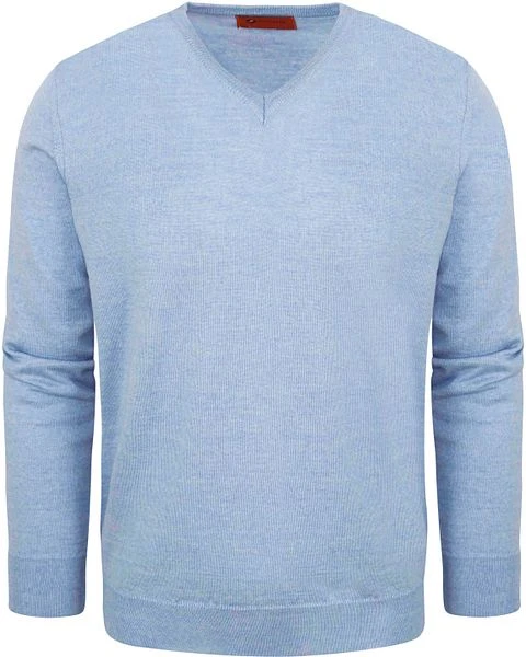 Suitable Pullover V-Hals Wol Lichtblauw 3 Suitable Pullover V-Hals Wol Lichtblauw