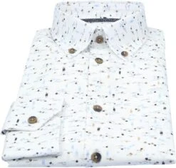 Ledub Overhemd Wit Print -Kleding Kortingswinkel 76508 3 1