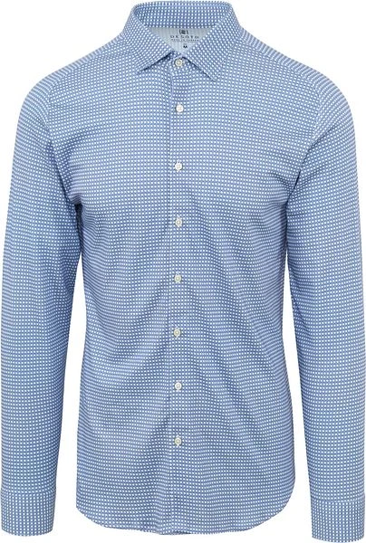 Desoto Overhemd Dessin Blauw 3 Desoto Overhemd Dessin Blauw