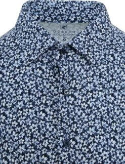Desoto Overhemd Bloemen Blauw -Kleding Kortingswinkel 76516 5 1