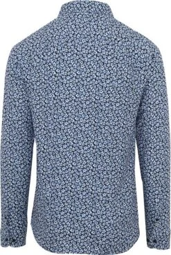 Desoto Overhemd Bloemen Blauw -Kleding Kortingswinkel 76516 7