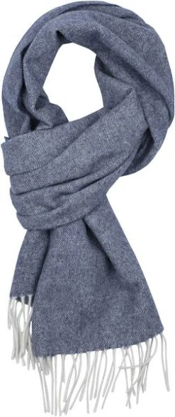 Profuomo Sjaal Wol Mid Blauw