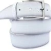 Suitable Riem Structuur Leer Wit -Kleding Kortingswinkel 76538 1