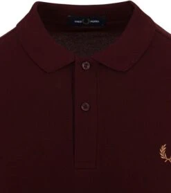 Fred Perry Polo M6000 Effen Bordeaux -Kleding Kortingswinkel 76547 2 1