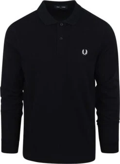 Fred Perry Longsleeve Polo Donkerblauw 12 Fred Perry Longsleeve Polo Donkerblauw -Kleding Kortingswinkel 76548 1 1
