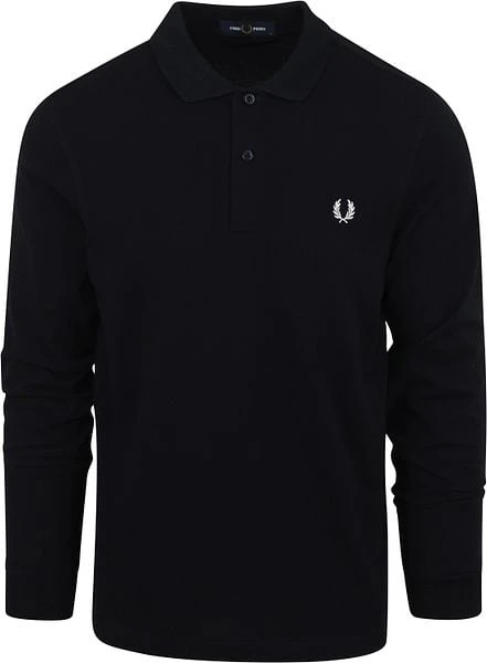 Fred Perry Longsleeve Polo Donkerblauw 7 Fred Perry Longsleeve Polo Donkerblauw - Afbeelding 5