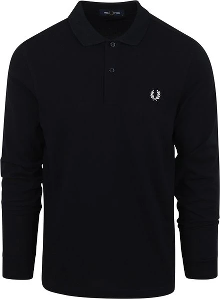 Fred Perry Longsleeve Polo Donkerblauw 3 Fred Perry Longsleeve Polo Donkerblauw