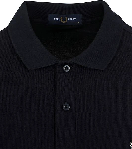 Fred Perry Longsleeve Polo Donkerblauw 4 Fred Perry Longsleeve Polo Donkerblauw - Afbeelding 2