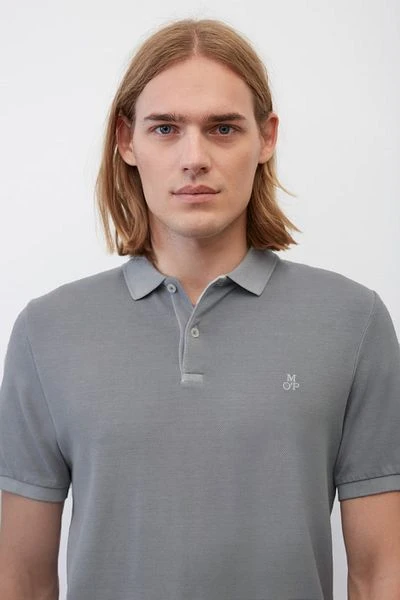 Marc O'Polo Poloshirt Grijs 4 Marc O'Polo Poloshirt Grijs - Afbeelding 2