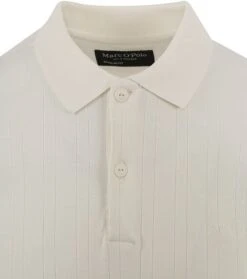 Marc O'Polo Poloshirt Rib Gebroken Wit -Kleding Kortingswinkel 76615 2 1