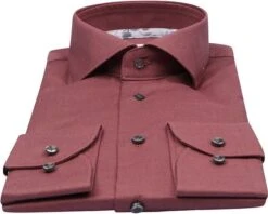 Profuomo Dobby Overhemd Bordeaux -Kleding Kortingswinkel 76627 3 1