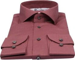 Profuomo Dobby Overhemd Bordeaux -Kleding Kortingswinkel 76627 3