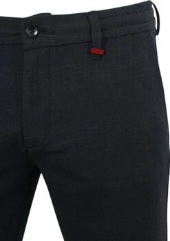 Mac Lennox Sport Chino Navy Geruit -Kleding Kortingswinkel 76650 2 1