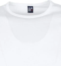 Alan Red Derby Extra Lange T-shirts Wit (2Pack) -Kleding Kortingswinkel 7669 12
