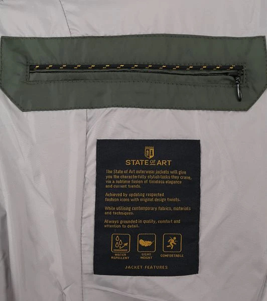 State Of Art Jas Plain Donkergroen 8 State Of Art Jas Plain Donkergroen - Afbeelding 6