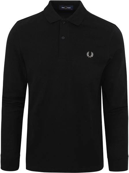 Fred Perry Polo Lange Mouwen M6006 Zwart 7 Fred Perry Polo Lange Mouwen M6006 Zwart - Afbeelding 5