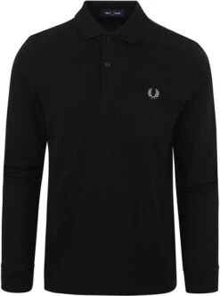 Fred Perry Polo Lange Mouwen M6006 Zwart