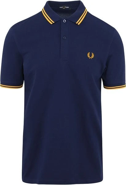 Fred Perry Polo M3600 Donkerblauw Geel 7 Fred Perry Polo M3600 Donkerblauw Geel - Afbeelding 5