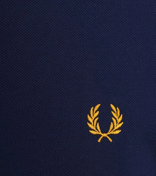 Fred Perry Polo M3600 Donkerblauw Geel 5 Fred Perry Polo M3600 Donkerblauw Geel - Afbeelding 3