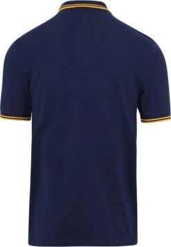 Fred Perry Polo M3600 Donkerblauw Geel 11 Fred Perry Polo M3600 Donkerblauw Geel -Kleding Kortingswinkel 76714 4