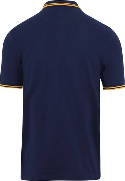 Fred Perry Polo M3600 Donkerblauw Geel 6 Fred Perry Polo M3600 Donkerblauw Geel - Afbeelding 4