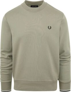 Fred Perry Sweater Logo Lichtgroen