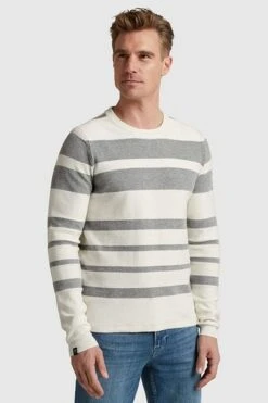 Vanguard Pullover Strepen Grijs -Kleding Kortingswinkel 76733 2 1
