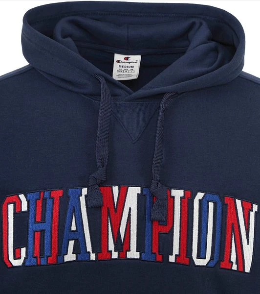 Champion Sweat Hoodie Logo Donkerblauw 4 Champion Sweat Hoodie Logo Donkerblauw - Afbeelding 2