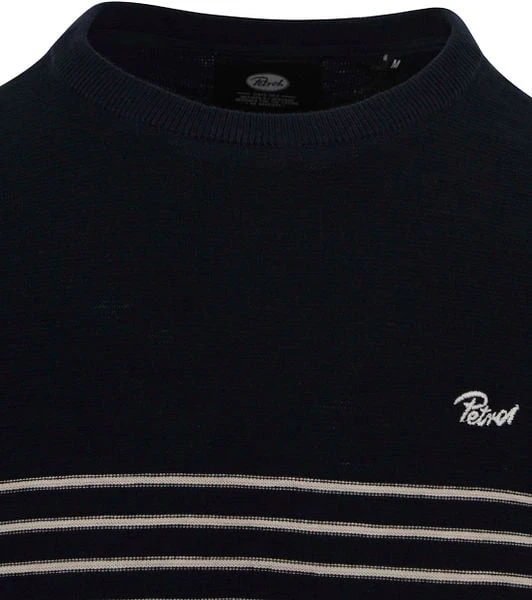 Petrol Trui Streep Donkerblauw 8 Petrol Trui Streep Donkerblauw - Afbeelding 6