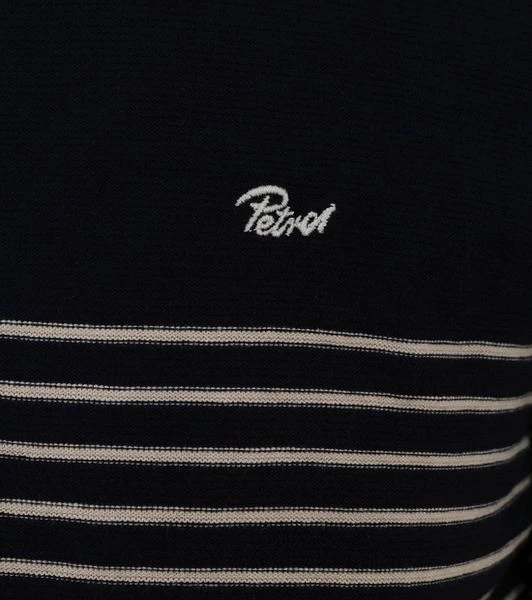 Petrol Trui Streep Donkerblauw 5 Petrol Trui Streep Donkerblauw - Afbeelding 3