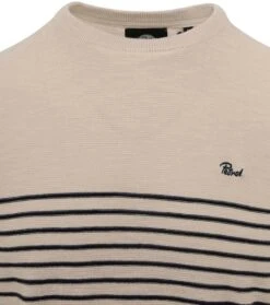 Petrol Trui Streep Beige 13 Petrol Trui Streep Beige -Kleding Kortingswinkel 76792 2 1