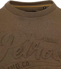 Petrol Trui Logo Bruin -Kleding Kortingswinkel 76794 2