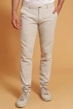 Suitable Chino Pico Linnen Beige 12 Suitable Chino Pico Linnen Beige -Kleding Kortingswinkel 76813 1