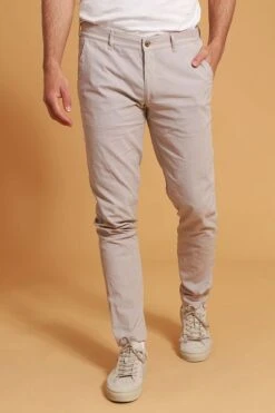 Suitable Chino Pico Ruiten Beige -Kleding Kortingswinkel 76814 1